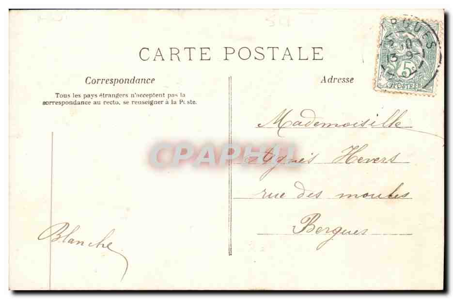 CPA Fantaisie Femme La valse — Rückseite