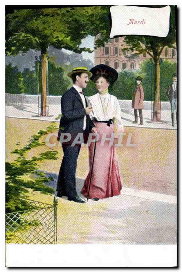 CPA Fantaisie Femme Mardi