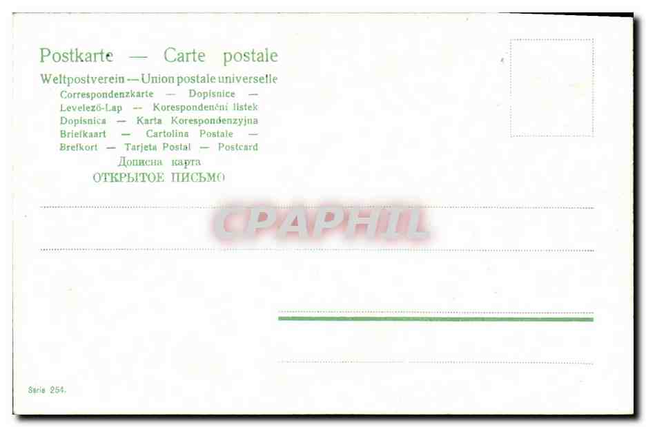 CPA Fantaisie Femme Mercredi — Rückseite