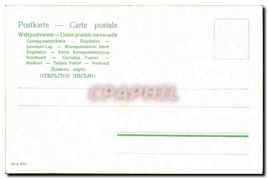 CPA Fantaisie Femme Samedi — Verso