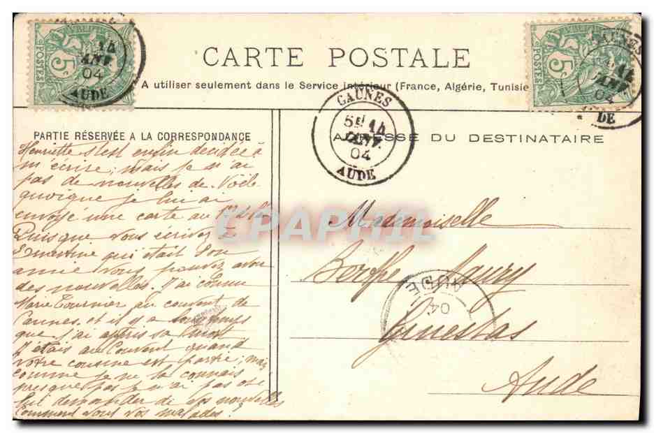 CPA Fantaisie Enfant Souvenir d Alsace — Rückseite