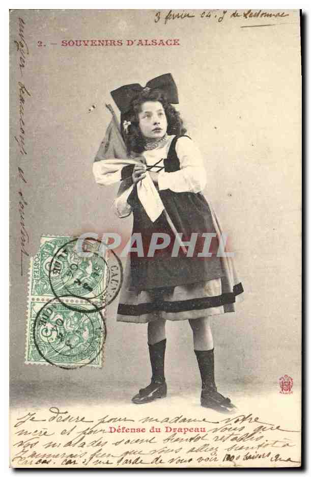 CPA Fantaisie Enfant Souvenir d Alsace