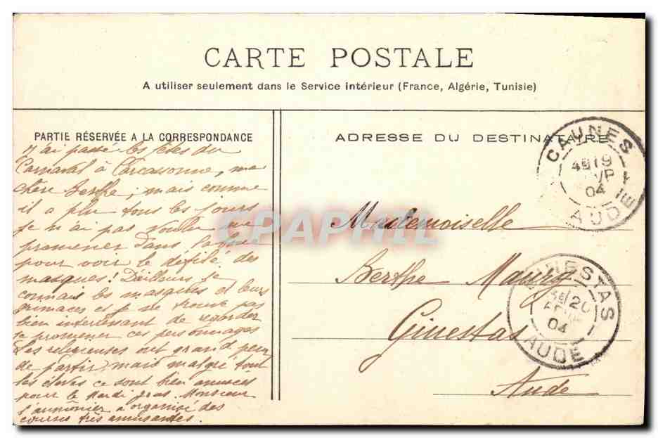 CPA Fantaisie Enfant Souvenir d Alsace — Rückseite