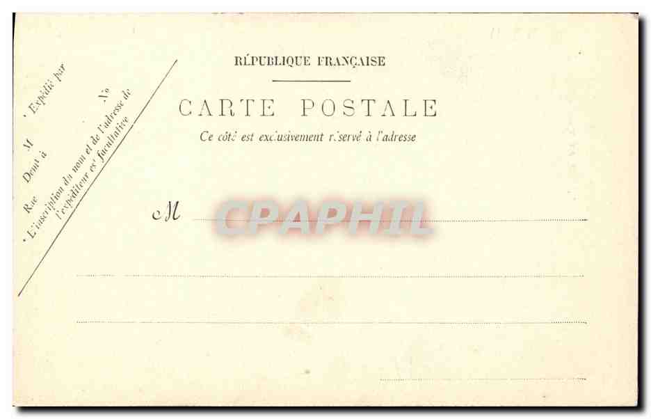 Jeune femme et musicien avec guitare — C.M. Paris, n°7 — Verso