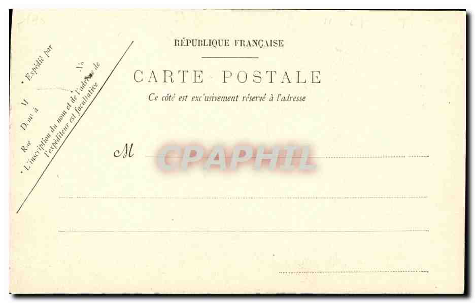 Straßenszene — Paar in Kostüm — C. M. Paris — Rückseite