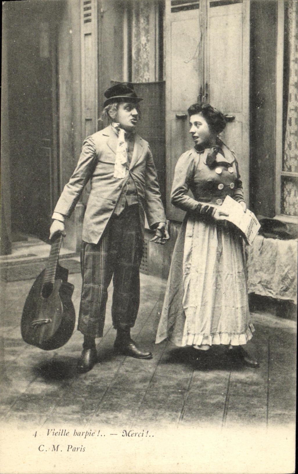 Vieille barpie! — Merci! — C.M. Paris