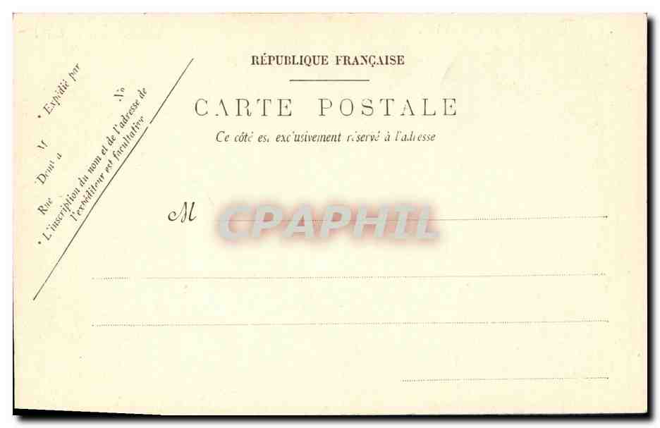 Un hombre y una mujer frente a una puerta — escena de vida — C. M. Paris, n°2 — Reverso