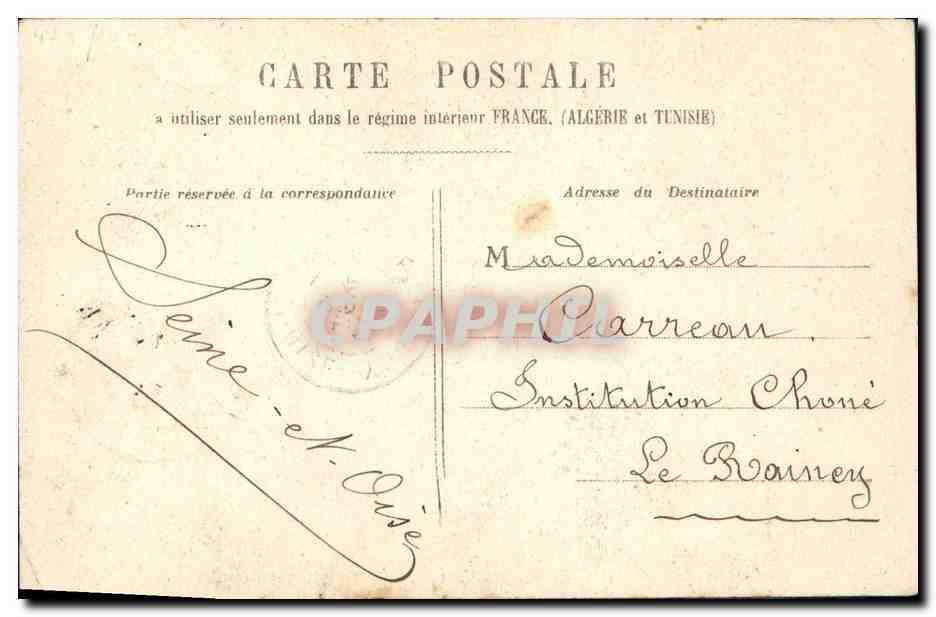 CPA Fantaisie Enfants Homme au fouet — Rückseite