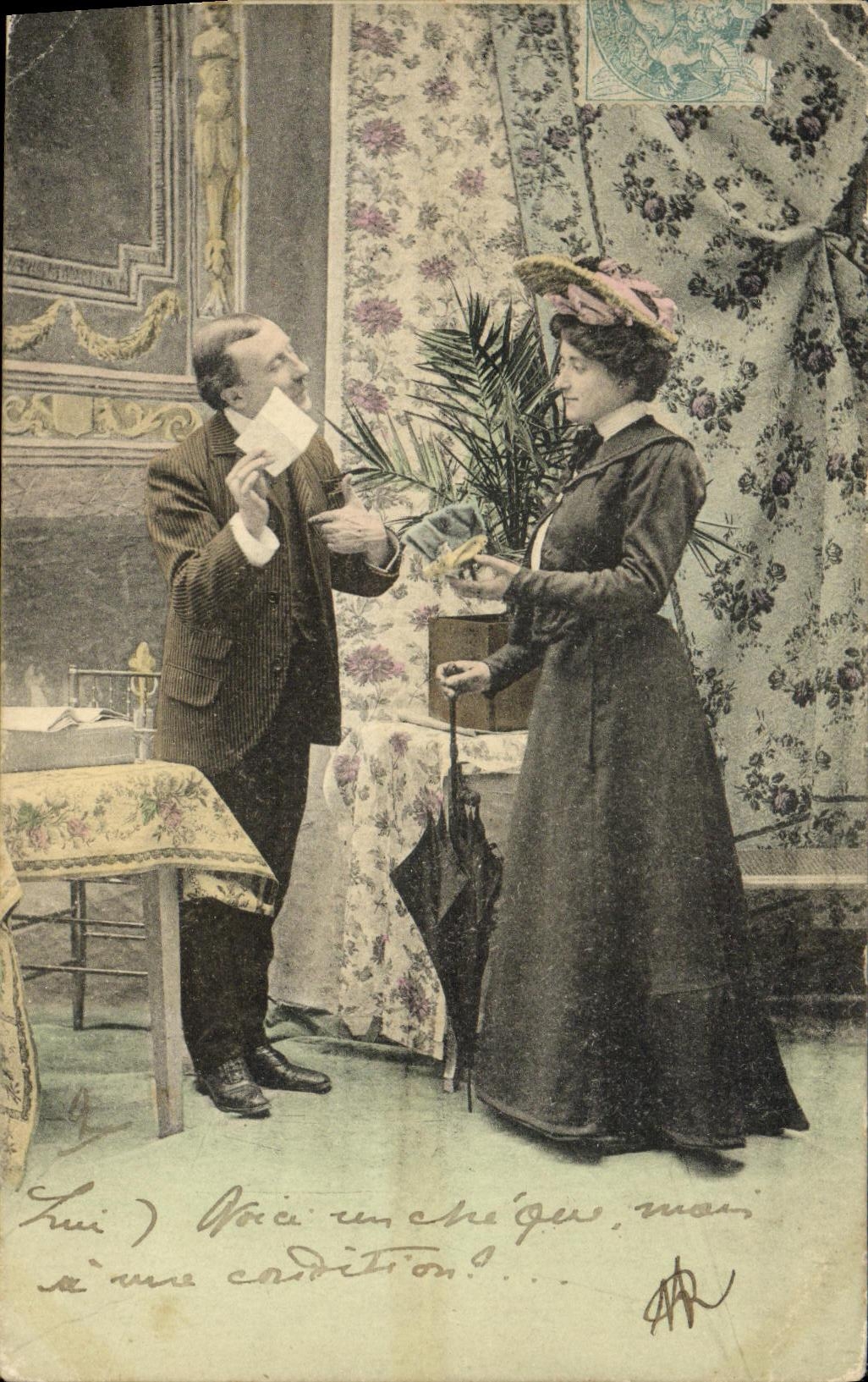 CPA Fantaisie Femme 