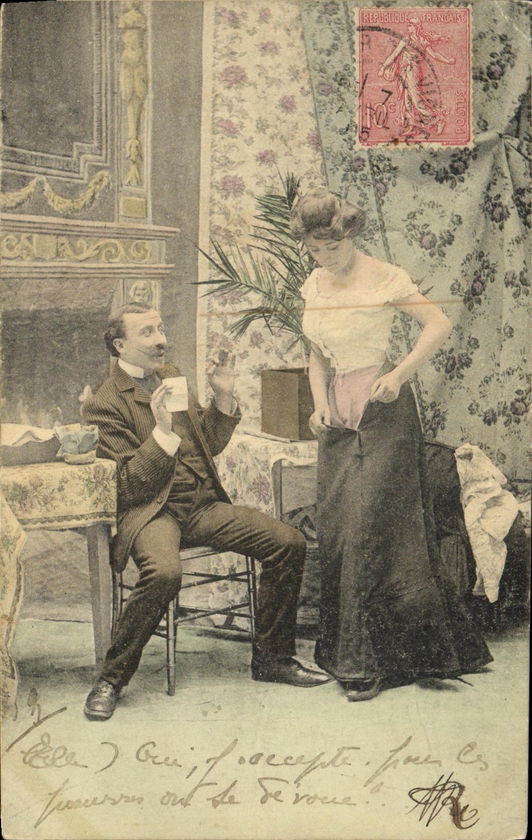 CPA Fantaisie Femme 