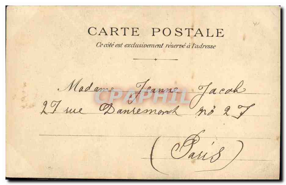 CPA Fantaisie Femme  — Verso
