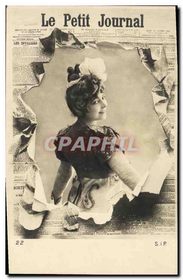 Femme en robe à motifs — Le Petit Journal — S.I.P. n°22