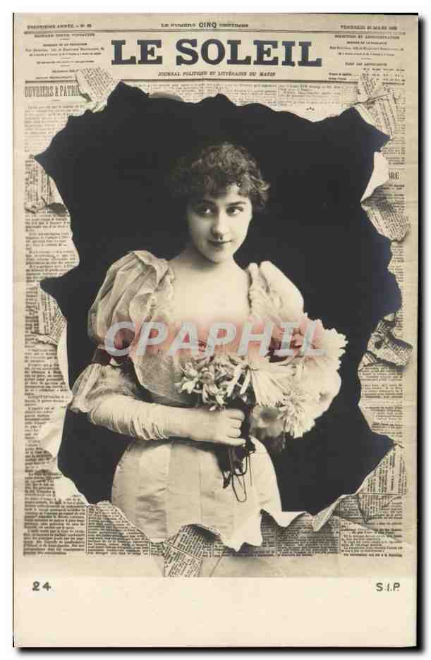 Jeune femme en robe à volants — photo de presse — Le Soleil, S.I.P.