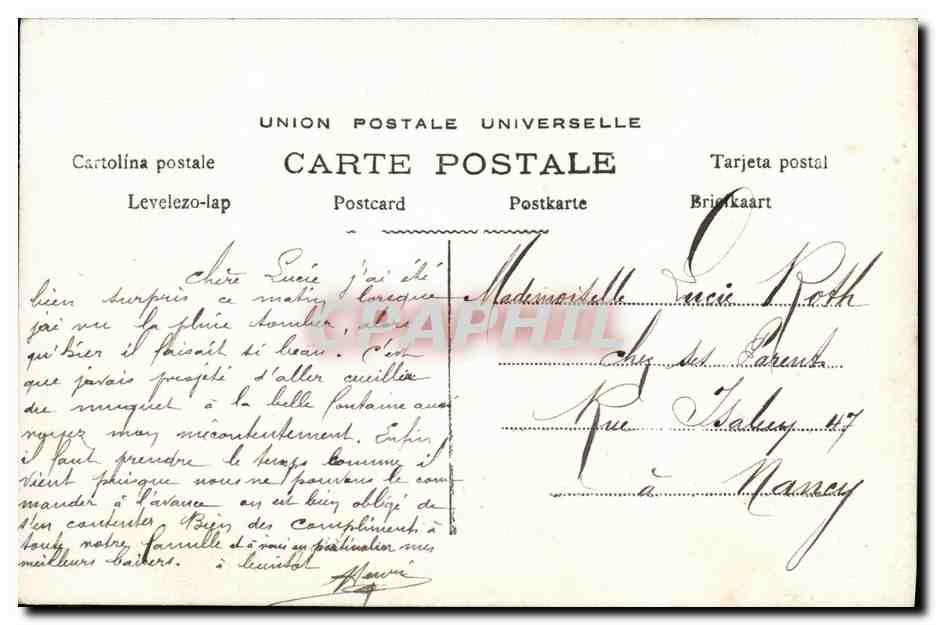 Je dépose mon cœur — scène amoureuse — B.C.I. n°550 — Verso