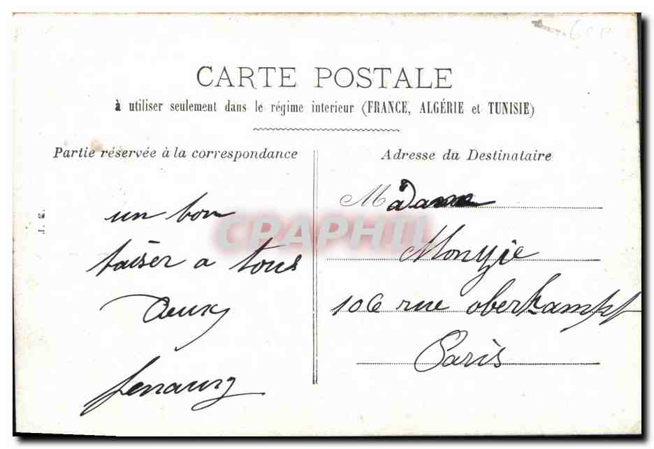 Féneray — Frau in einem violetten Kleid mit Fächer — Verlag Richard, Nr. 2 — Rückseite