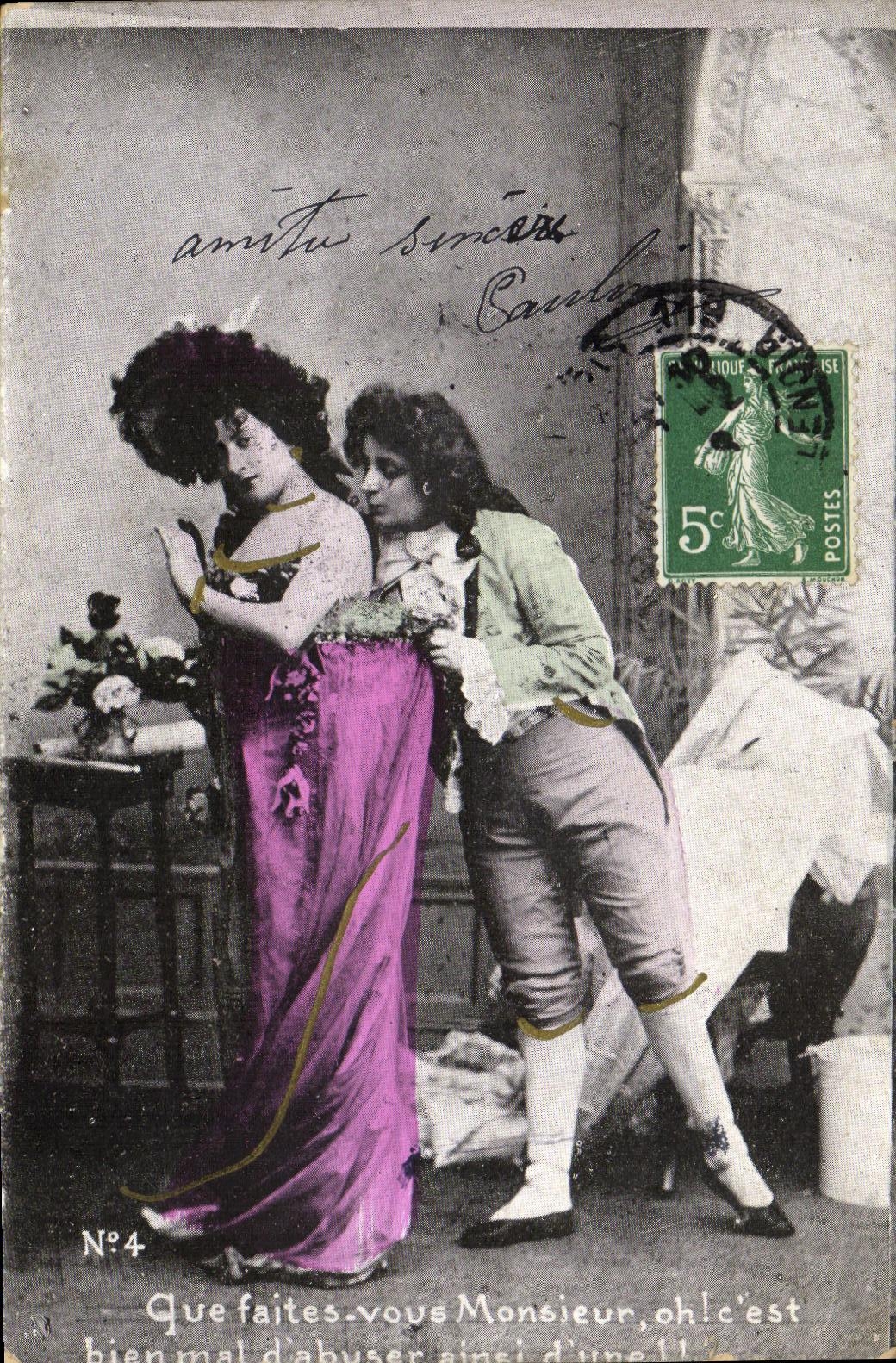 CPA Fantaisie Femme 