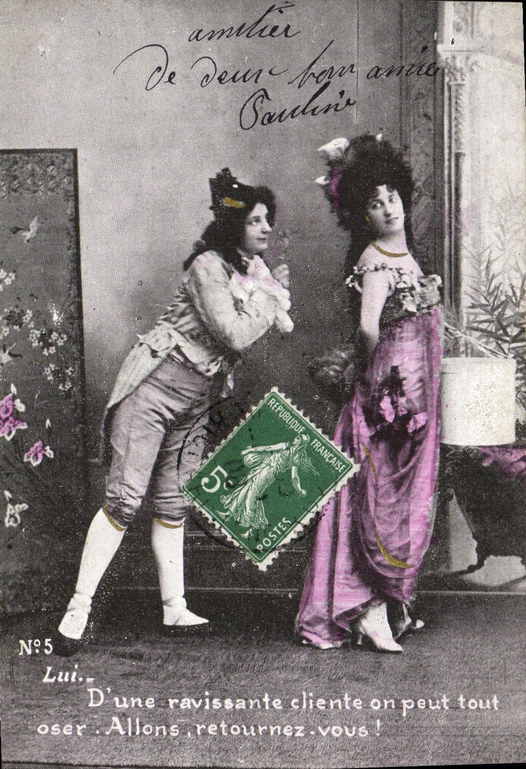 Deux amants — scène de théâtre — éditeur anonyme, n°5