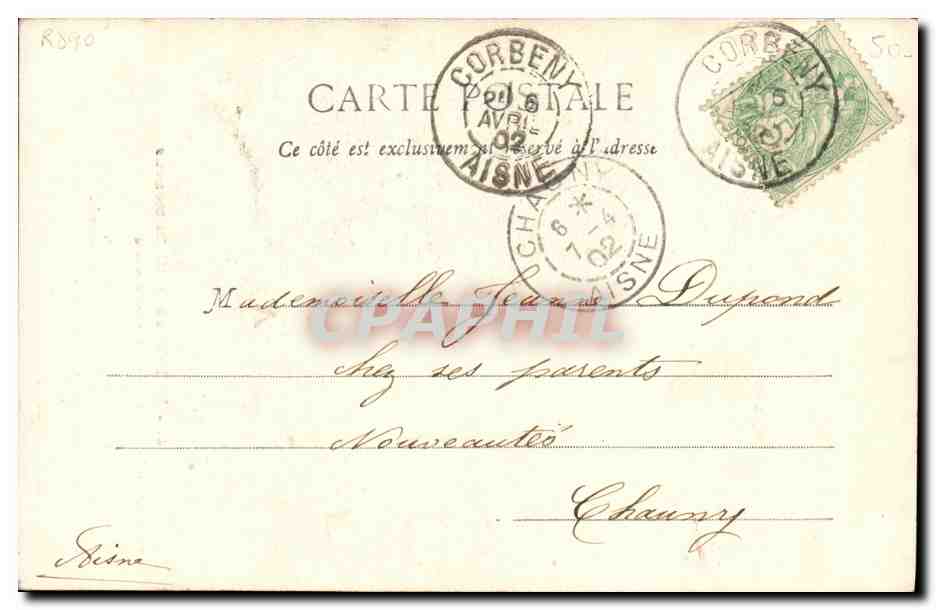 CPA Fantaisie Enfant Le Noel du petit ramoneur  — Rückseite