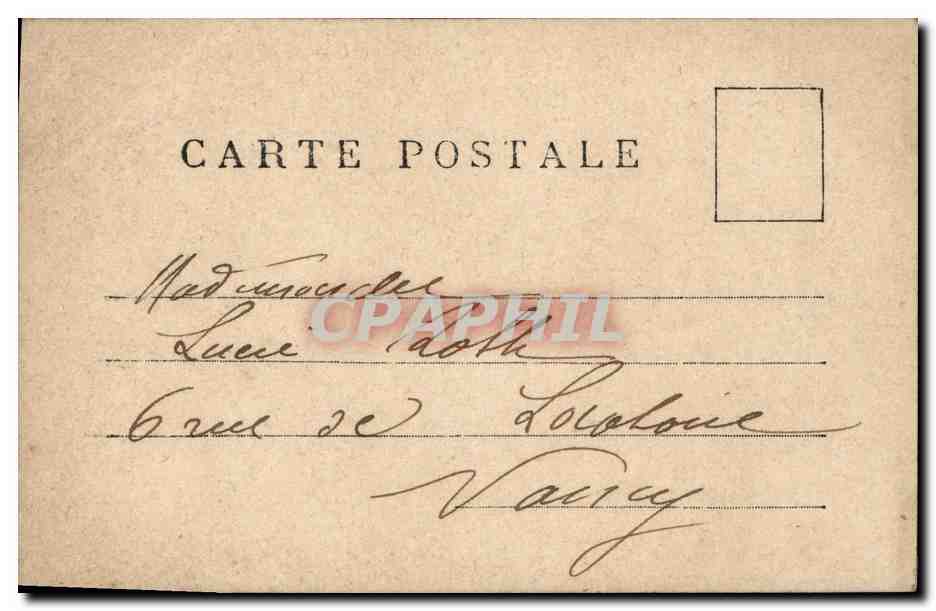Marquiselette au Bois — scène de promenade équestre — D.P. (D. P.) — Achterkant