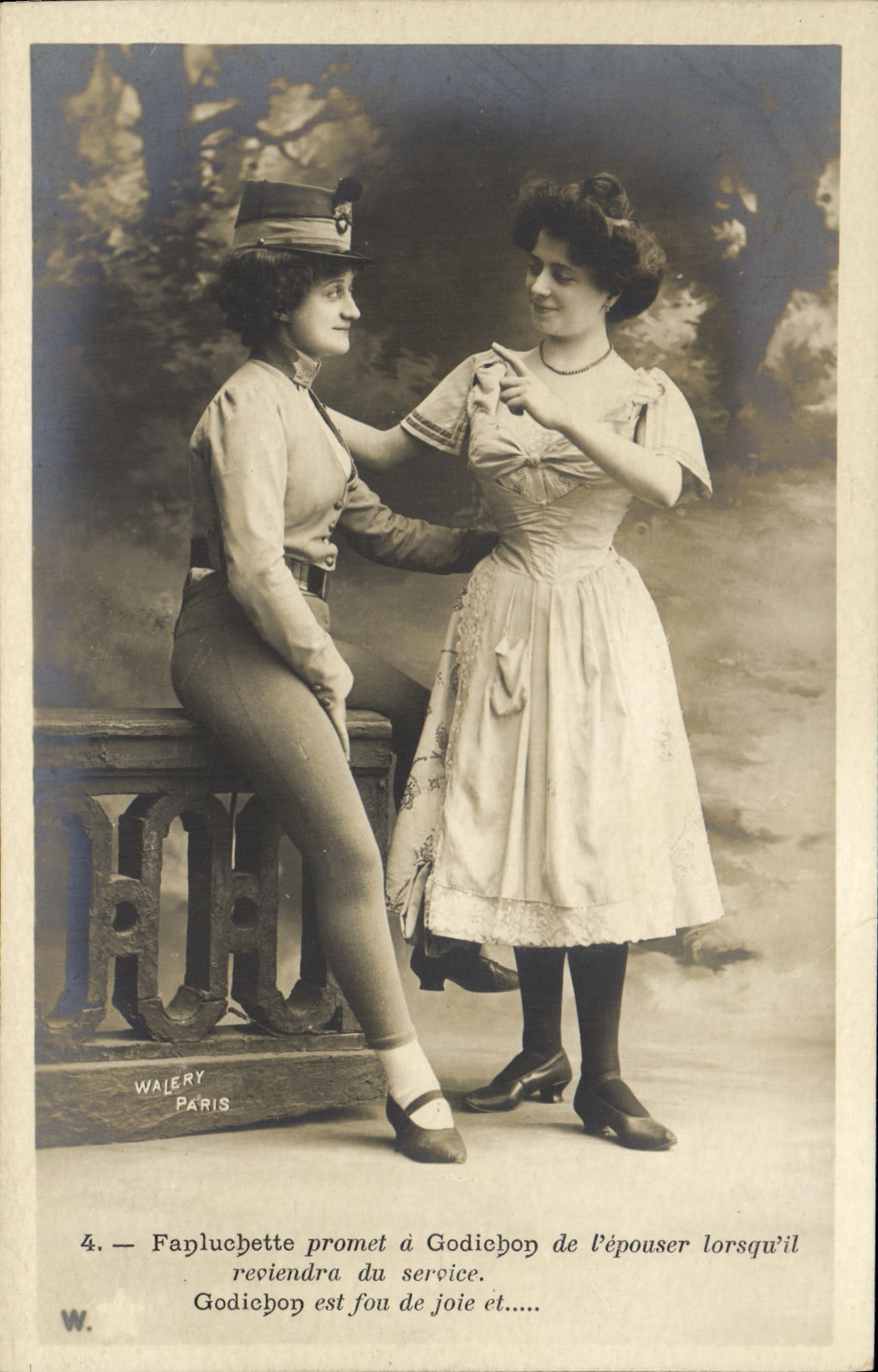 Due giovani donne — scena di separazione — Walery, Parigi, n°4