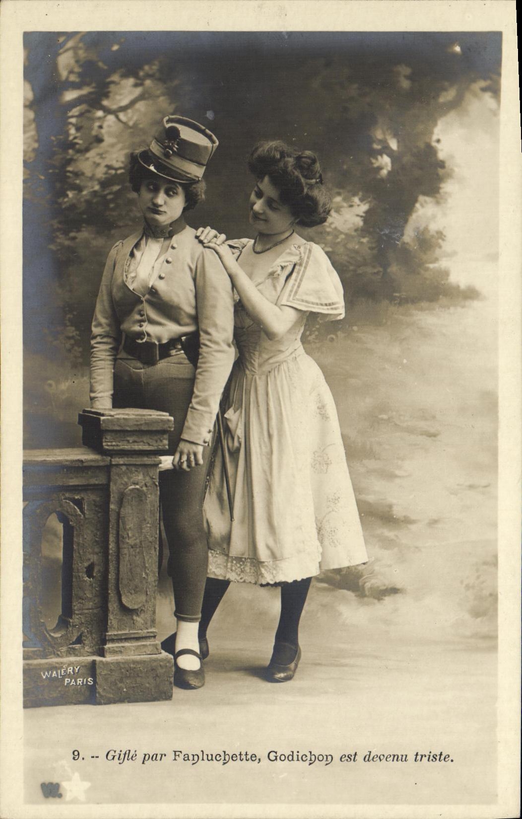 Dos mujeres — escena cómica — Waléry Paris, n°9