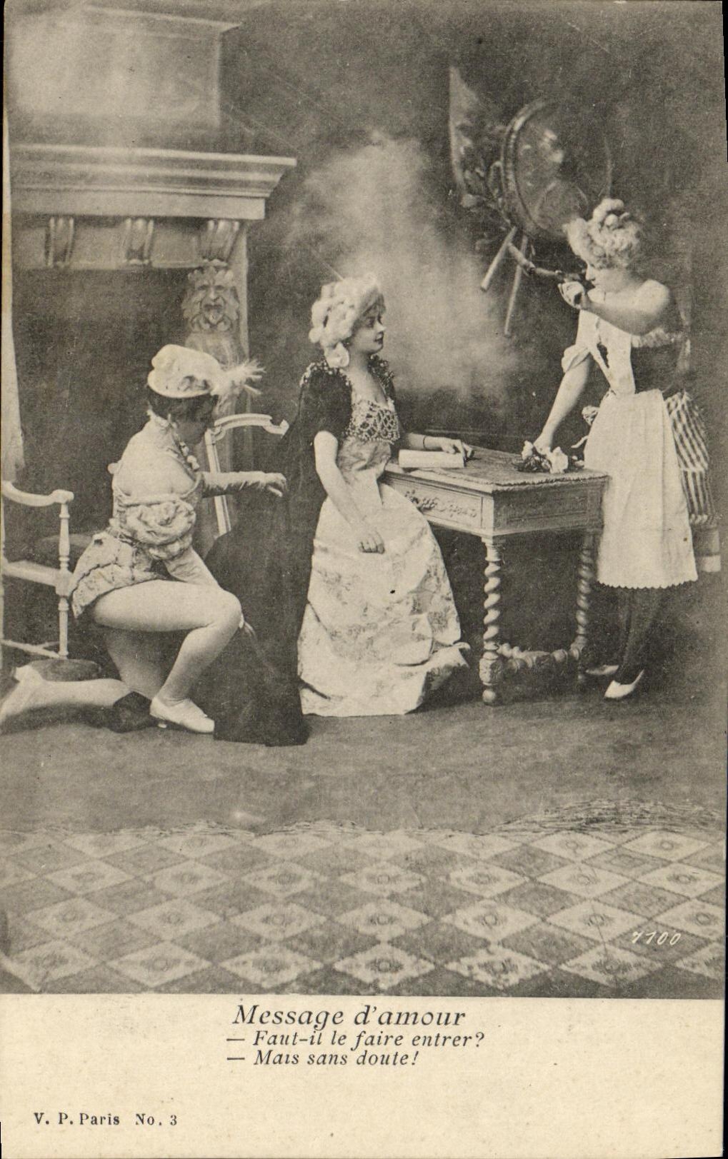 Message d'amour — scène de théâtre — V.P. Paris No. 3