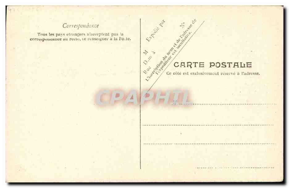 Message d'amour — Le billet est remis à la marquise — V.P. Paris No. 5 — Achterkant