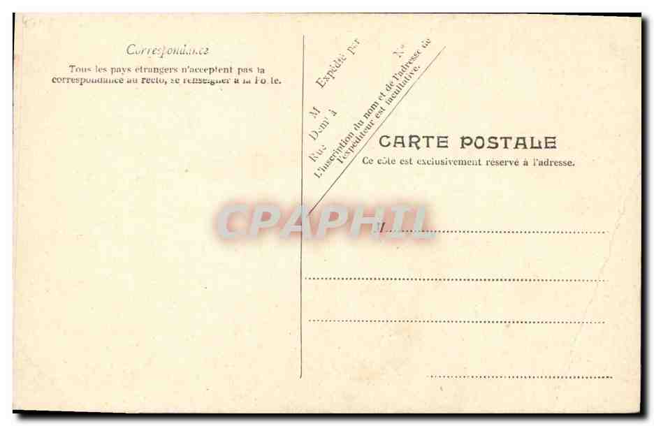 CPA Fantaisie Femme  — Verso