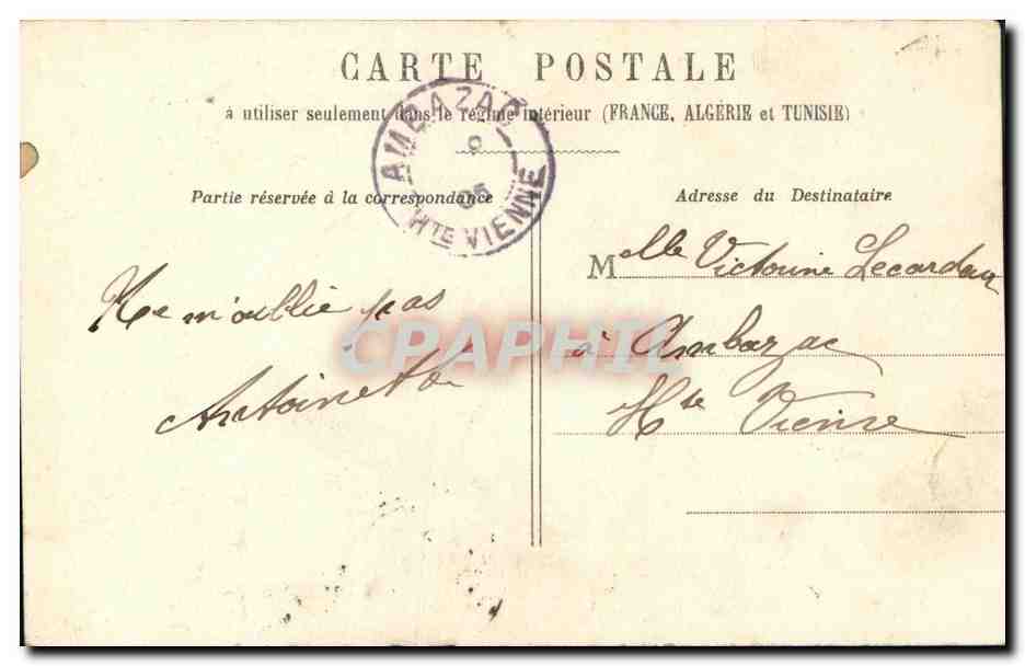 CPA Fantaisie Enfant La mendiante du Pantheon Paris  — Rückseite