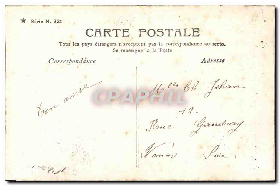 La Blanchisseuse — Ladrey-Disdéri, Paris, série III — Verso