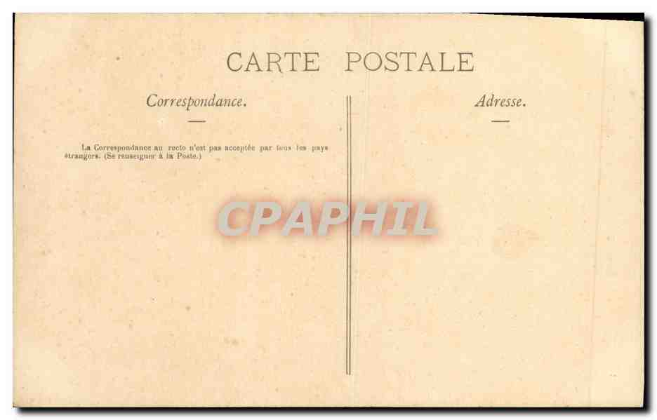 Un couple enlacé — scène amoureuse avec texte — éditeur 'PARIS' n°5 — Verso