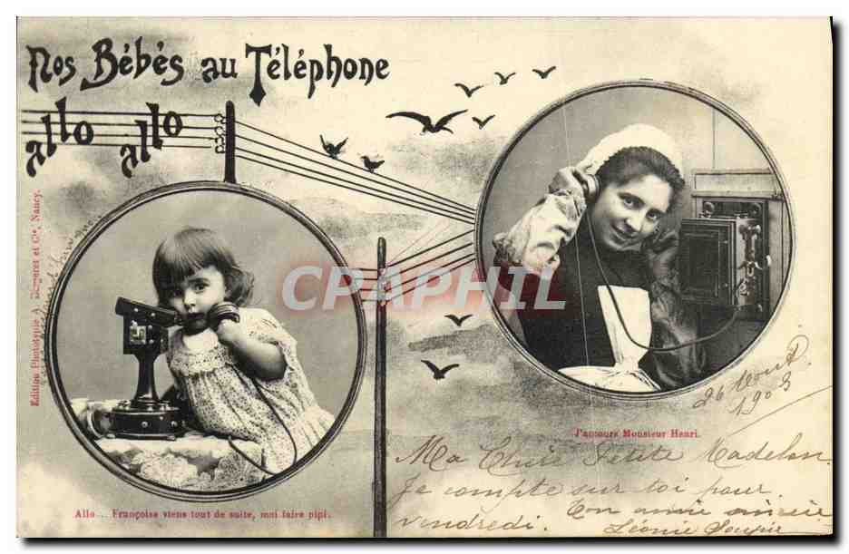 Nos Bébés au Téléphone — Éditions Delpierre et Cie, Nancy