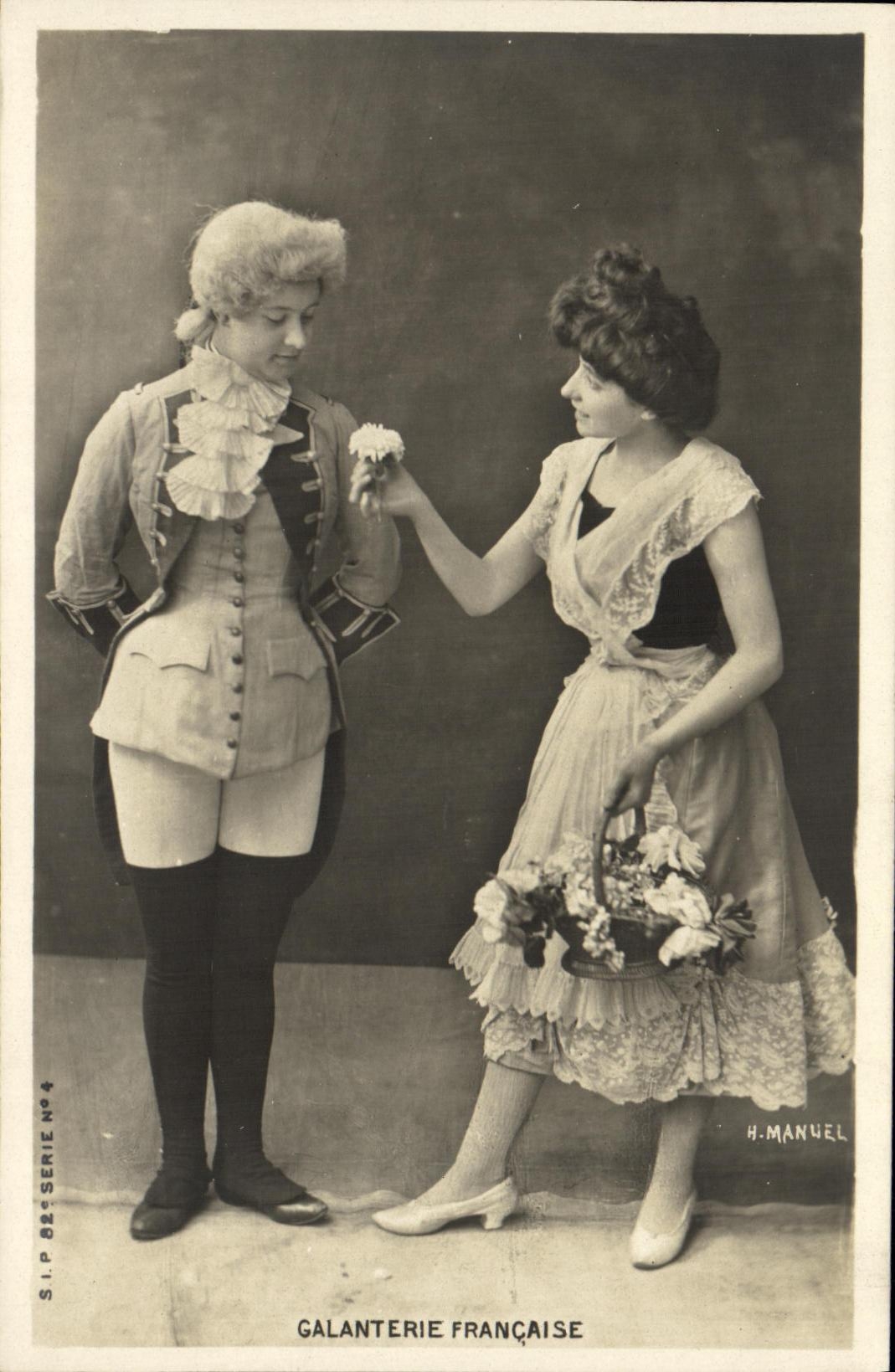 CPA Fantaisie Femme Galanterie francaise