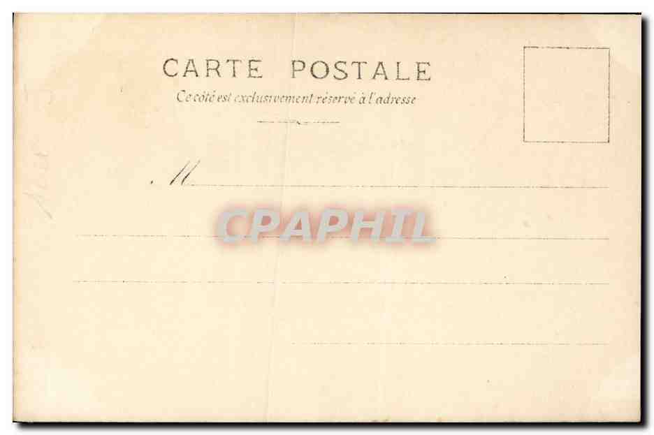 CPA Fantaisie Femme Galanterie francaise — Verso
