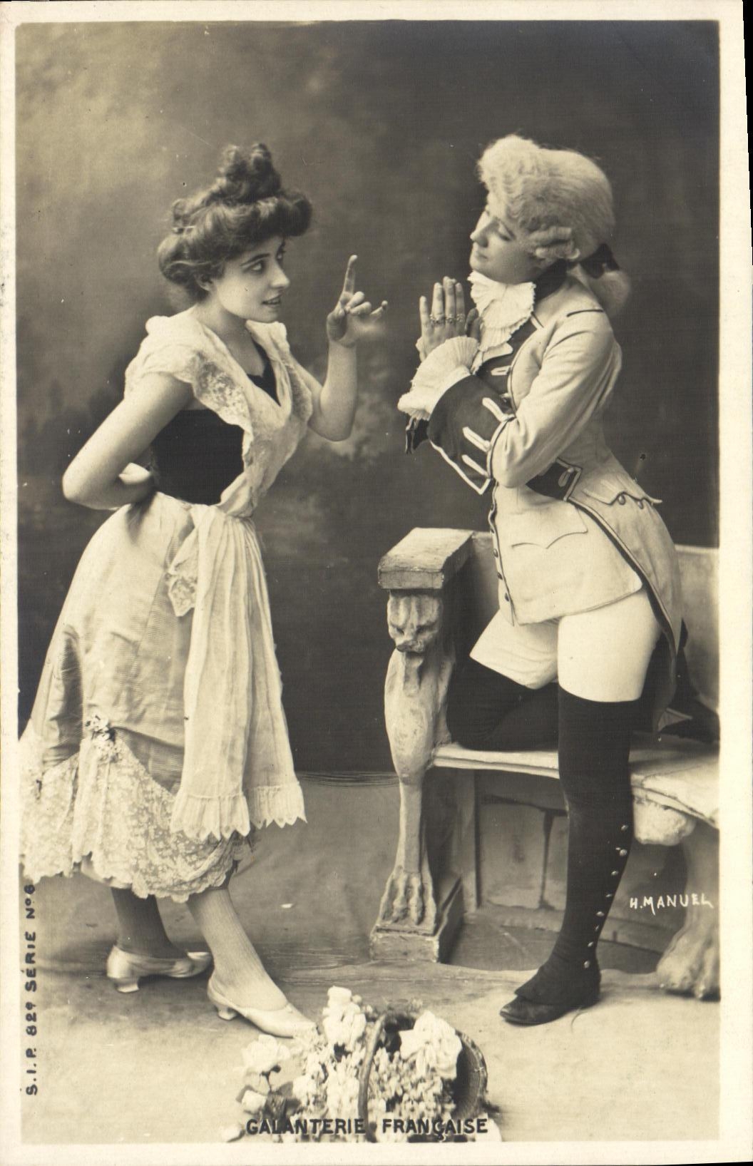Galanterie Française — scène de comédie — H. Manuel, S.I.P. 889, série n°6