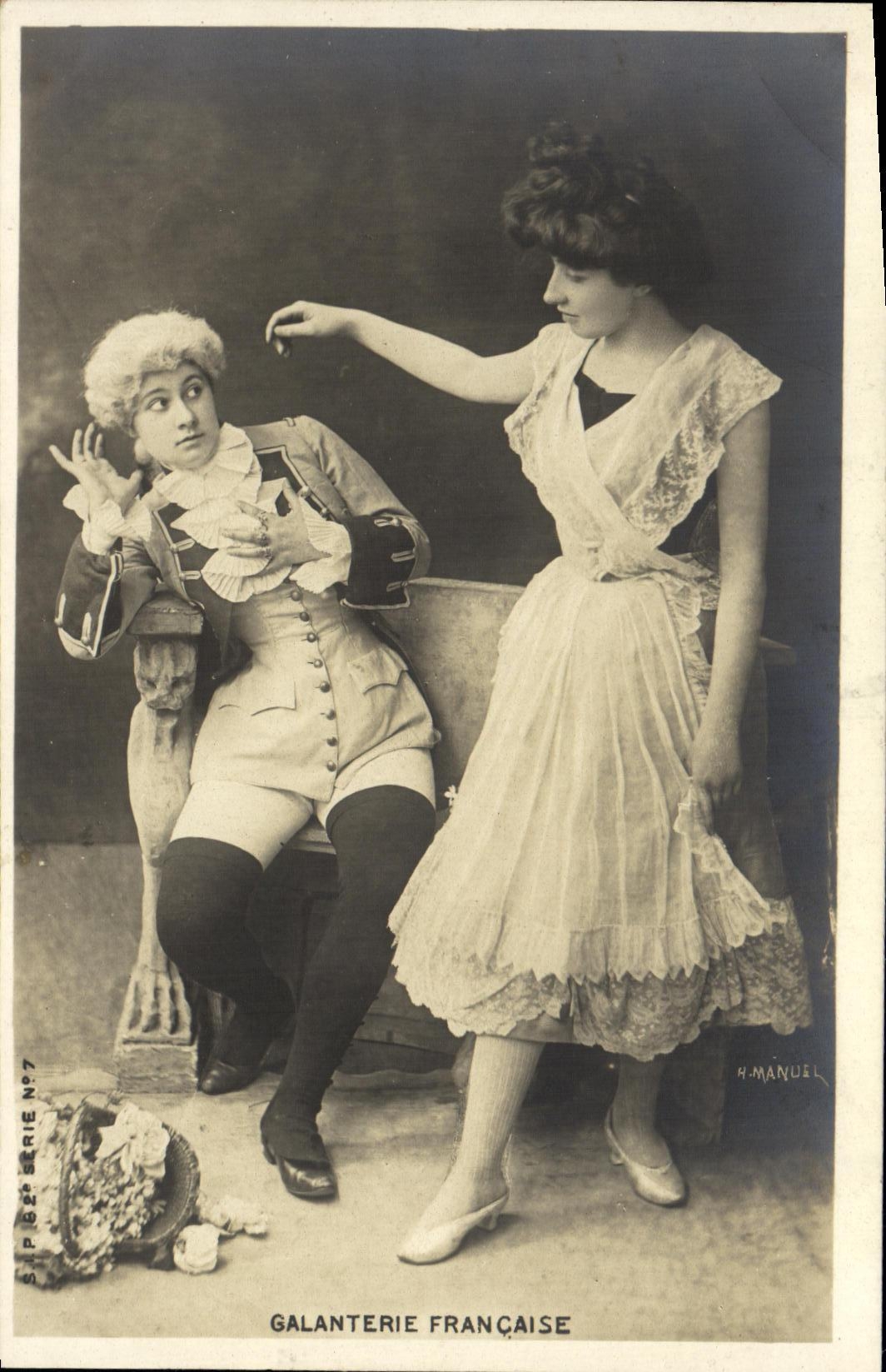 Galanterie Française — scène de comédie — H. Manuel, série N°7