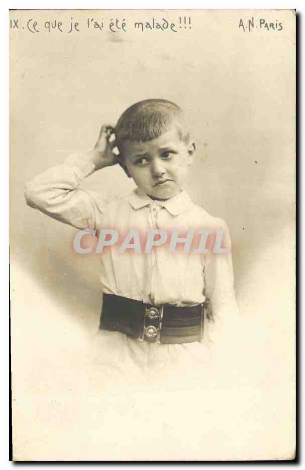 CPA Fantaisie Enfant Ce que j etais malade Docteur 