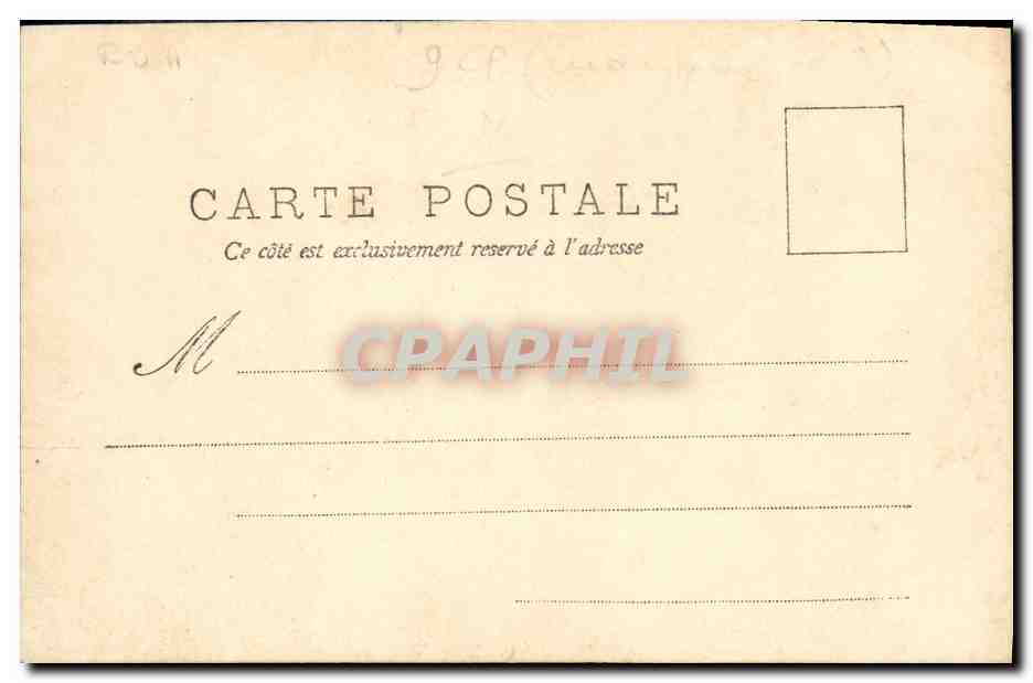 CPA Fantaisie Femme L incorruptible huissier — Verso