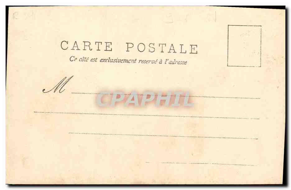 CPA Fantaisie Femme L incorruptible huissier — Verso