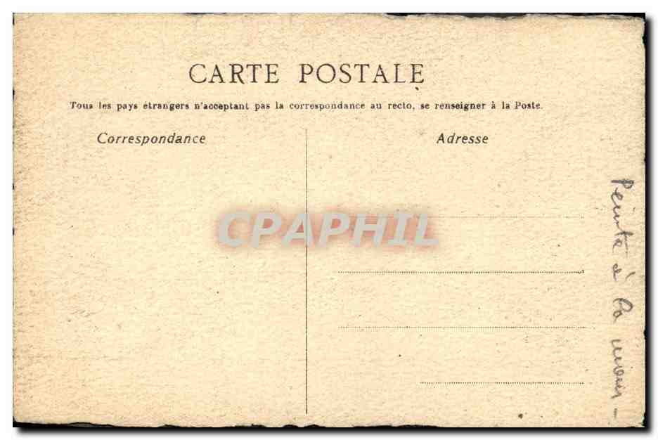 CPA Fantaisie Femme Coeur Enfant — Rückseite