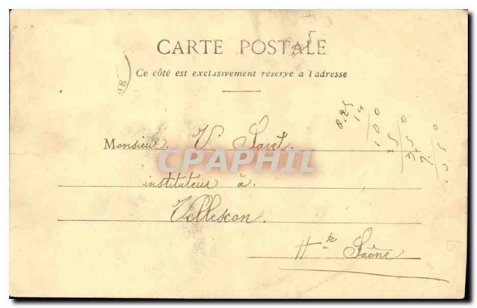 CPA Fantaisie Femme Ma petite facteur  — Back