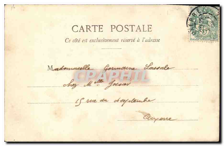 CPA Fantaisie Femmes Nouvelle annee 1904 — Rückseite