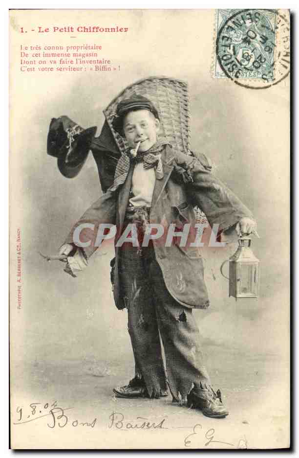 CPA Fantaisie Enfant Le petit Chiffonnier