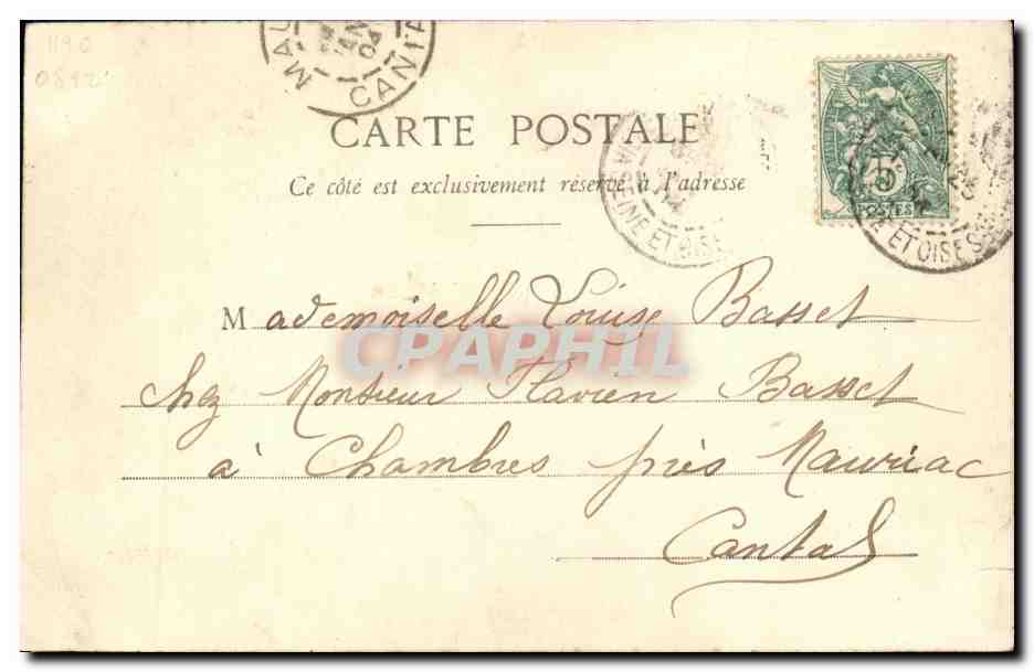CPA Fantaisie Femme Lune de miel — Rückseite