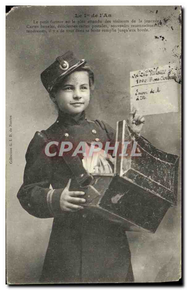 CPA Fantaisie Femme Le 1er de l an 