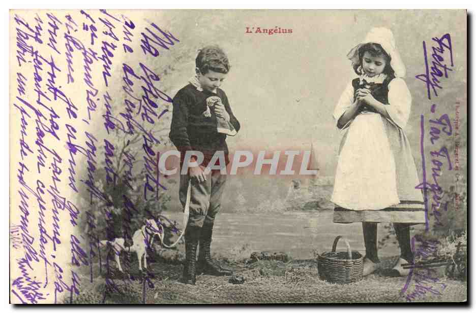 CPA Fantaisie Enfants l angelus 