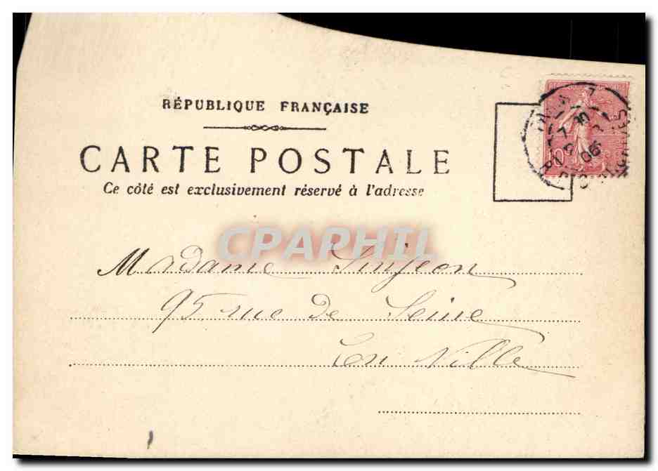 CPA Fantaisie Fleurs bonne fete — Rückseite