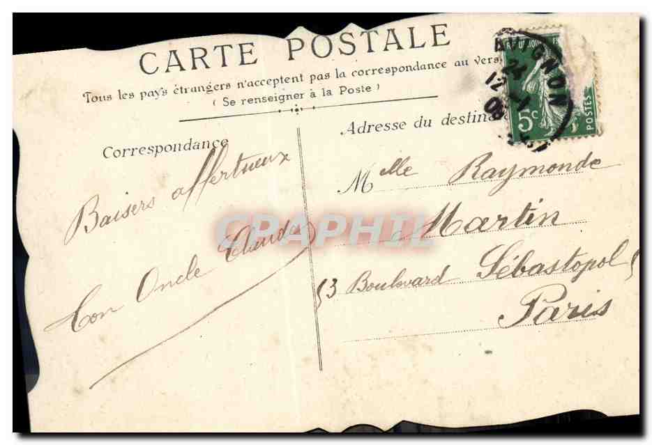 CPA Fantaisie Fleurs Colombes  — Verso