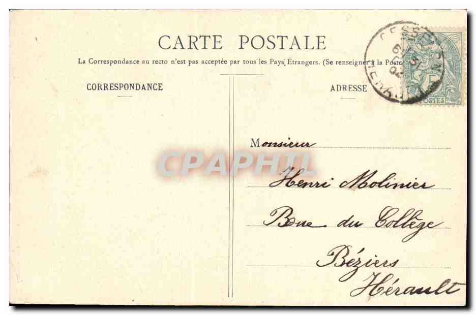 CPA Fantaisie Le bonheur a tous 1905 Enfant Vieillard — Rückseite