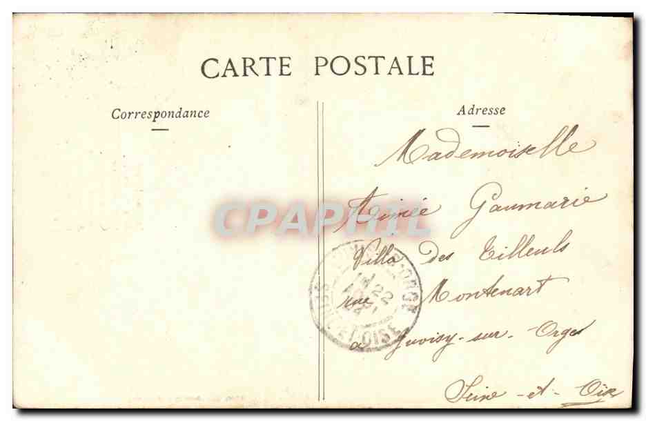 Donna con cappello a cilindro — La Lettera d'Appello in Giustizia — Fototipo A. Bergeret & Cie, Nantes — Verso